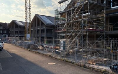 Baufortschritt an der Kupfergasse in Matten bei Interlaken